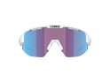 BLIZ Sunglasses Matrix Small Matte White | Nordic Light Rose-Violet Mirror Blue