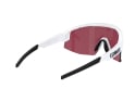 BLIZ Sunglasses Matrix Small Matte White | Nordic Light Rose-Violet Mirror Blue