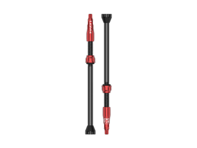LEZYNE Tubeless Valve CNC Pro TLR pair | red 80 mm