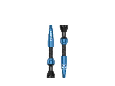 LEZYNE Tubeless Ventil CNC Pro TLR Paar | blau 44 mm