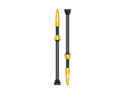 LEZYNE Tubeless Valve CNC Pro TLR pair | gold 80 mm