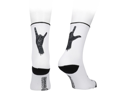 MALDITA BUENA SUERTE socks Rock On | white XL | 44-46