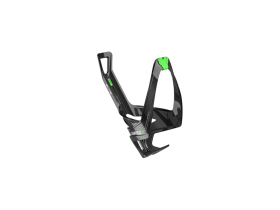 ELITE Bottle Cage Cannibal XC | black / green glossy