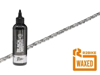 R2BIKE pre-waxed SAVER PACK | SRAM Force chain + REX Black Magik Drip Wax | 12- / 13-speed | 126 links | silver