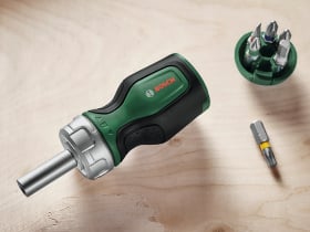 BOSCH Tool Stubby Ratchet Screwdriver with Bit Magazine |...