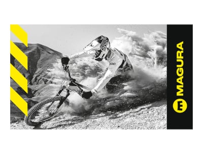 MAGURA Bath Towel Highfivemtns | black & neon yellow