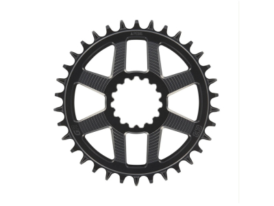 E*THIRTEEN Round Chainring Helix Race GR Direct Mount | 1-Speed Narrow Wide | Black | 36 teeth