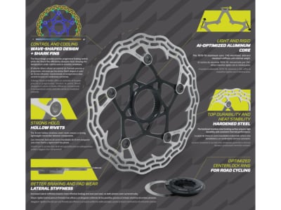 GALFER Brake Disc Road Disc Shark® | Center Lock | 160 mm