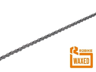 R2BIKE pre-waxed CAMPAGNOLO Super Record 13 Chain incl. Chain Lock | 13-speed | 114 links | silver