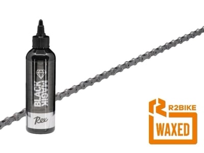 R2BIKE pre-waxed SAVER PACK | CAMPAGNOLO Super Record 13 Chain + REX Black Magik Drip Wax | 13-speed | 114 links | silver