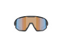 BLIZ Sunglasses Fusion Small Matte Black | Nordic Light Coral Orange Mirror Blue