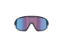 BLIZ Sunglasses Fusion Small Matte Black | Nordic Light Rose-Violet Mirror Blue