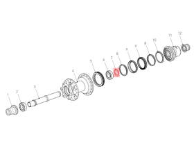 DT SWISS Washer for DEG90 Ratchet-Freehub | Ø 15 x...