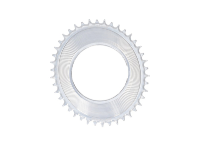 GARBARUK Chainring Oval 1-speed narrow-wide SRAM Thread Mount for RED XPLR Powermeter Spider | silver 46 Teeth
