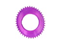 GARBARUK Chainring Oval 1-speed narrow-wide SRAM Thread Mount for RED XPLR Powermeter Spider | purple 44 Teeth