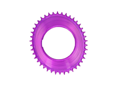 GARBARUK Chainring Oval 1-speed narrow-wide SRAM Thread Mount for RED XPLR Powermeter Spider | purple 46 Teeth