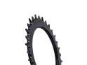 GARBARUK Chainring MTB Oval 1-speed narrow-wide Thread Mount | Aero for XX / XX SL Powermeter Spider | 0 mm Offset | black 34 Teeth