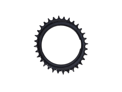 GARBARUK Chainring MTB Oval 1-speed narrow-wide Thread Mount | Aero for XX / XX SL Powermeter Spider | 0 mm Offset | black 36 Teeth