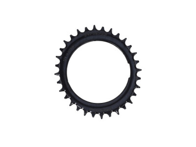 GARBARUK Chainring MTB Oval 1-speed narrow-wide Thread Mount | Aero for XX / XX SL Powermeter Spider | 0 mm Offset | black 38 Teeth