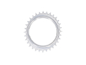 GARBARUK Chainring MTB Oval 1-speed narrow-wide Thread Mount | Aero for XX / XX SL Powermeter Spider | 0 mm Offset | silver 32 Teeth