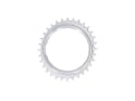 GARBARUK Chainring MTB Oval 1-speed narrow-wide Thread Mount | Aero for XX / XX SL Powermeter Spider | 0 mm Offset | silver 34 Teeth