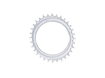 GARBARUK Chainring MTB Oval 1-speed narrow-wide Thread Mount | Aero for XX / XX SL Powermeter Spider | 0 mm Offset | silver 38 Teeth