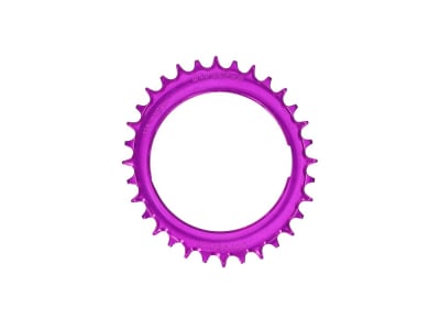 GARBARUK Kettenblatt MTB Oval 1-fach narrow-wide Thread Mount | Aero für XX / XX SL Powermeter Spider | 0 mm Offset | lila