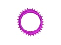 GARBARUK Kettenblatt MTB Oval 1-fach narrow-wide Thread Mount | Aero für XX / XX SL Powermeter Spider | 0 mm Offset | lila 34 Zähne