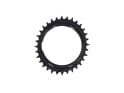GARBARUK Chainring MTB Oval 1-speed narrow-wide Thread Mount | Aero for XX / XX SL Powermeter Spider | 3 mm Offset | black