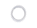 GARBARUK Chainring MTB Oval 1-speed narrow-wide Thread Mount | Aero for XX / XX SL Powermeter Spider | 3 mm Offset | silver 32 Teeth