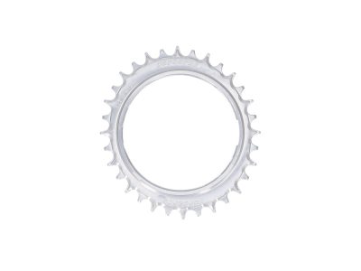 GARBARUK Chainring MTB Oval 1-speed narrow-wide Thread Mount | Aero for XX / XX SL Powermeter Spider | 3 mm Offset | silver 34 Teeth