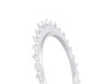 GARBARUK Chainring MTB Oval 1-speed narrow-wide Thread Mount | Aero for XX / XX SL Powermeter Spider | 3 mm Offset | silver 34 Teeth