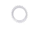 GARBARUK Chainring MTB Oval 1-speed narrow-wide Thread Mount | Aero for XX / XX SL Powermeter Spider | 3 mm Offset | silver 36 Teeth