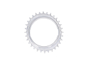GARBARUK Chainring MTB Oval 1-speed narrow-wide Thread Mount | Aero for XX / XX SL Powermeter Spider | 3 mm Offset | silver 38 Teeth
