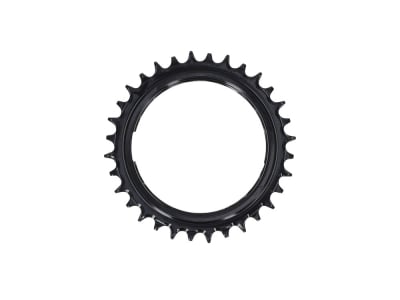 GARBARUK Kettenblatt MTB Round 1-fach narrow-wide Thread Mount | Aero für XX / XX SL Powermeter Spider | 0 mm Offset | schwarz