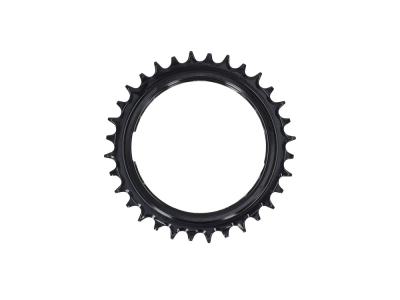 GARBARUK Kettenblatt MTB Round 1-fach narrow-wide Thread Mount | Aero für XX / XX SL Powermeter Spider | 0 mm Offset | schwarz 34 Zähne