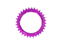 GARBARUK Kettenblatt MTB Round 1-fach narrow-wide Thread Mount | Aero für XX / XX SL Powermeter Spider | 0 mm Offset | lila 34 Zähne