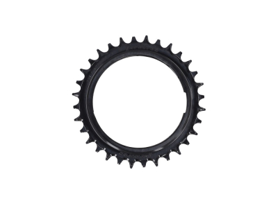 GARBARUK Chainring MTB Round 1-speed narrow-wide Thread Mount | Aero for XX / XX SL Powermeter Spider | 3 mm Offset | black 36 Teeth