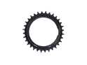GARBARUK Chainring MTB Round 1-speed narrow-wide Thread Mount | Aero for XX / XX SL Powermeter Spider | 3 mm Offset | black 36 Teeth