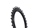 GARBARUK Chainring MTB Round 1-speed narrow-wide Thread Mount | Aero for XX / XX SL Powermeter Spider | 3 mm Offset | black 36 Teeth