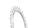 GARBARUK Chainring MTB Round 1-speed narrow-wide Thread Mount | Aero for XX / XX SL Powermeter Spider | 3 mm Offset | silver