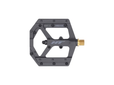 HT COMPONENTS Pedals ME03T (EVO+) Flat Pedals | stealth black