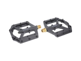 HT COMPONENTS Pedals ME03T (EVO+) Flat Pedals | stealth...