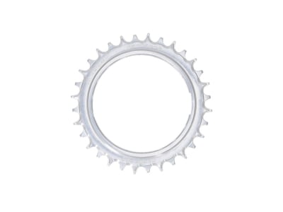 GARBARUK Chainring MTB Round 1-speed narrow-wide Thread Mount | Aero for XX / XX SL Powermeter Spider | 3 mm Offset | silver 34 Teeth