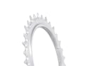 GARBARUK Chainring MTB Round 1-speed narrow-wide Thread Mount | Aero for XX / XX SL Powermeter Spider | 3 mm Offset | silver 34 Teeth