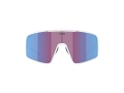 BLIZ Sunglasses P001 Matte White | Nordic Light Rose-Violet Mirror Blue