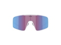 BLIZ Sunglasses P001 Matte White | Nordic Light Rose-Violet Mirror Blue 38 (L)