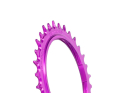 GARBARUK Chainring MTB Round 1-speed narrow-wide Thread Mount | Aero for XX / XX SL Powermeter Spider | 3 mm Offset | purple 34 Teeth
