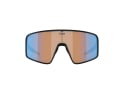 BLIZ Sunglasses P001 Matte Black | Nordic Light Coral-Orange Mirror Blue