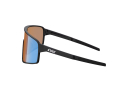 BLIZ Sunglasses P001 Matte Black | Nordic Light Coral-Orange Mirror Blue